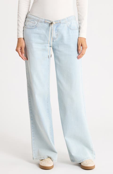 Low Rise Wide Leg Corduroy Jeans