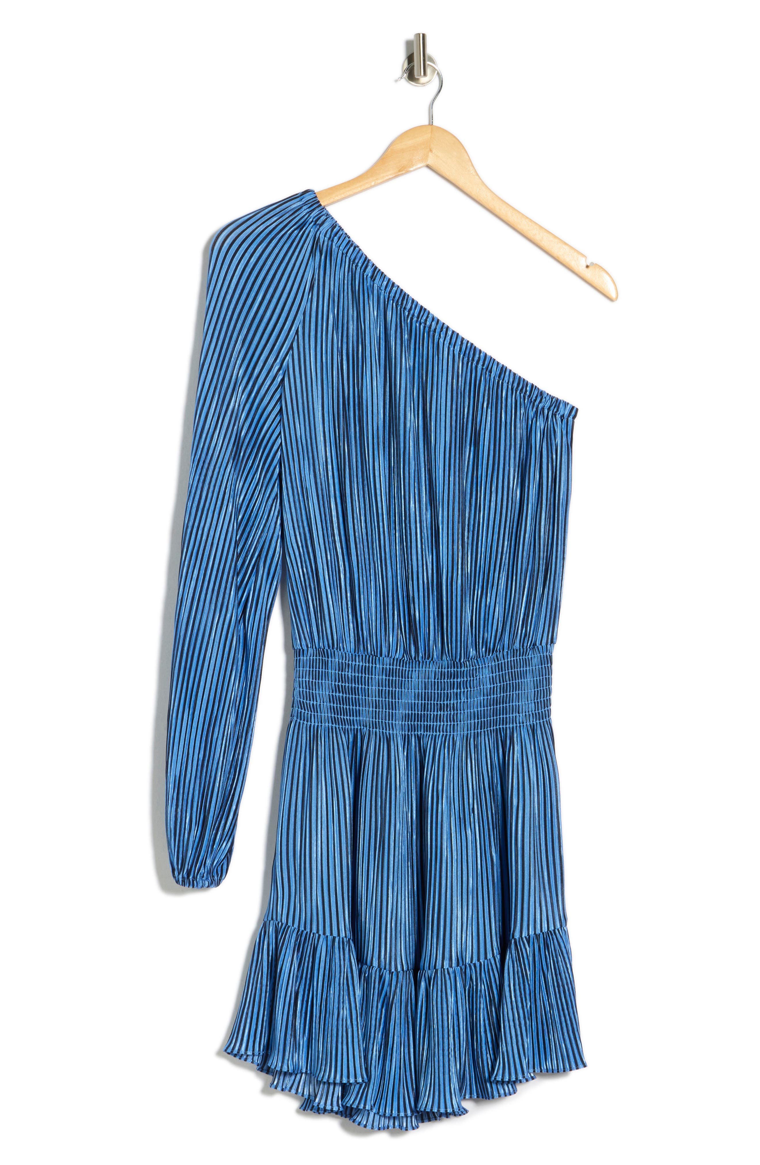 Ramy Brook Raashi One-Shoulder Micropleat Minidress