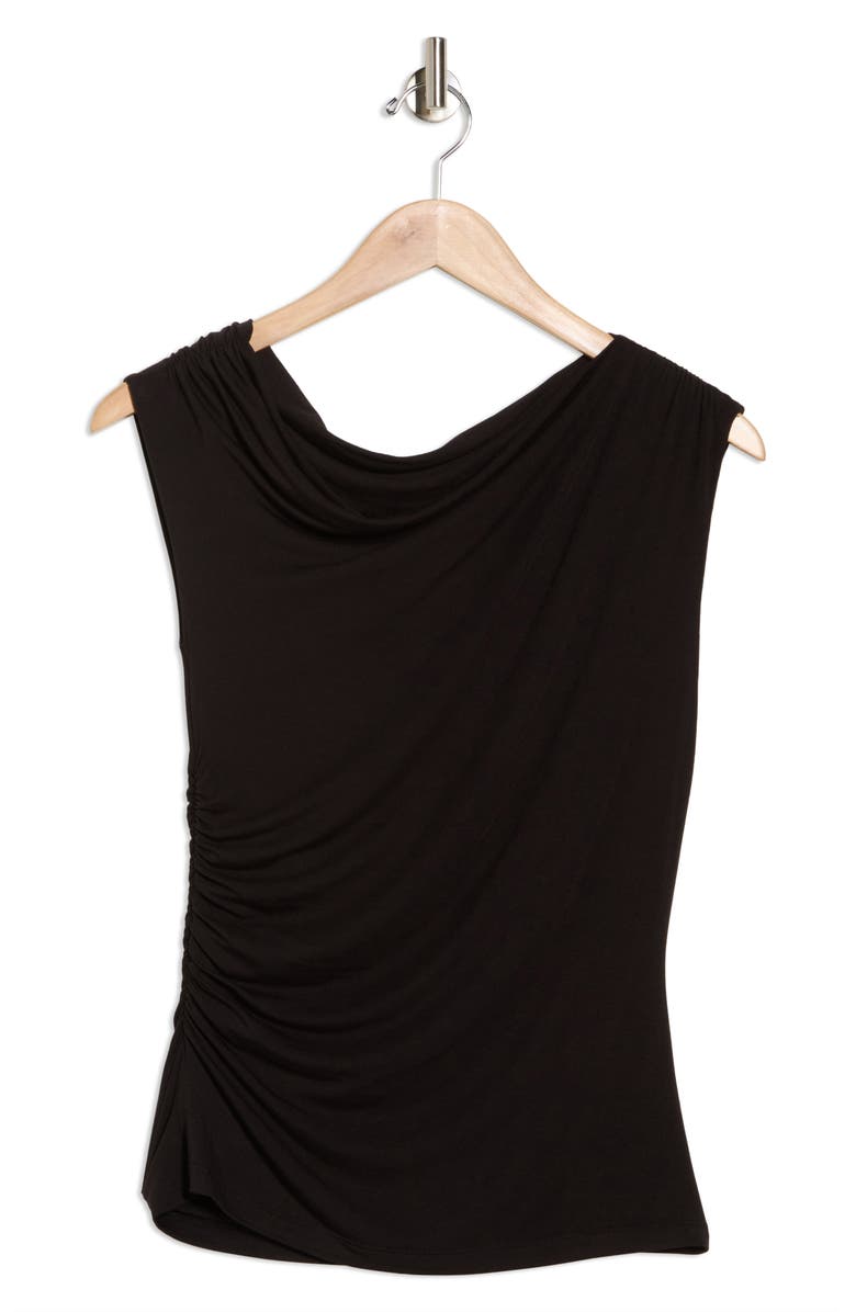 Renee C Off the Shoulder Knit Top, Alternate, color, Black