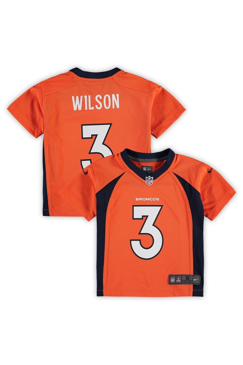 Preschool Nike Russell Wilson Orange Denver Broncos Game Jersey, Main, color, Orange