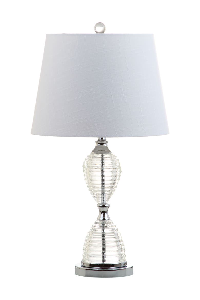 Aubrey 24" Crystal LED Table Lamp, Clear, Alternate, color, Clear