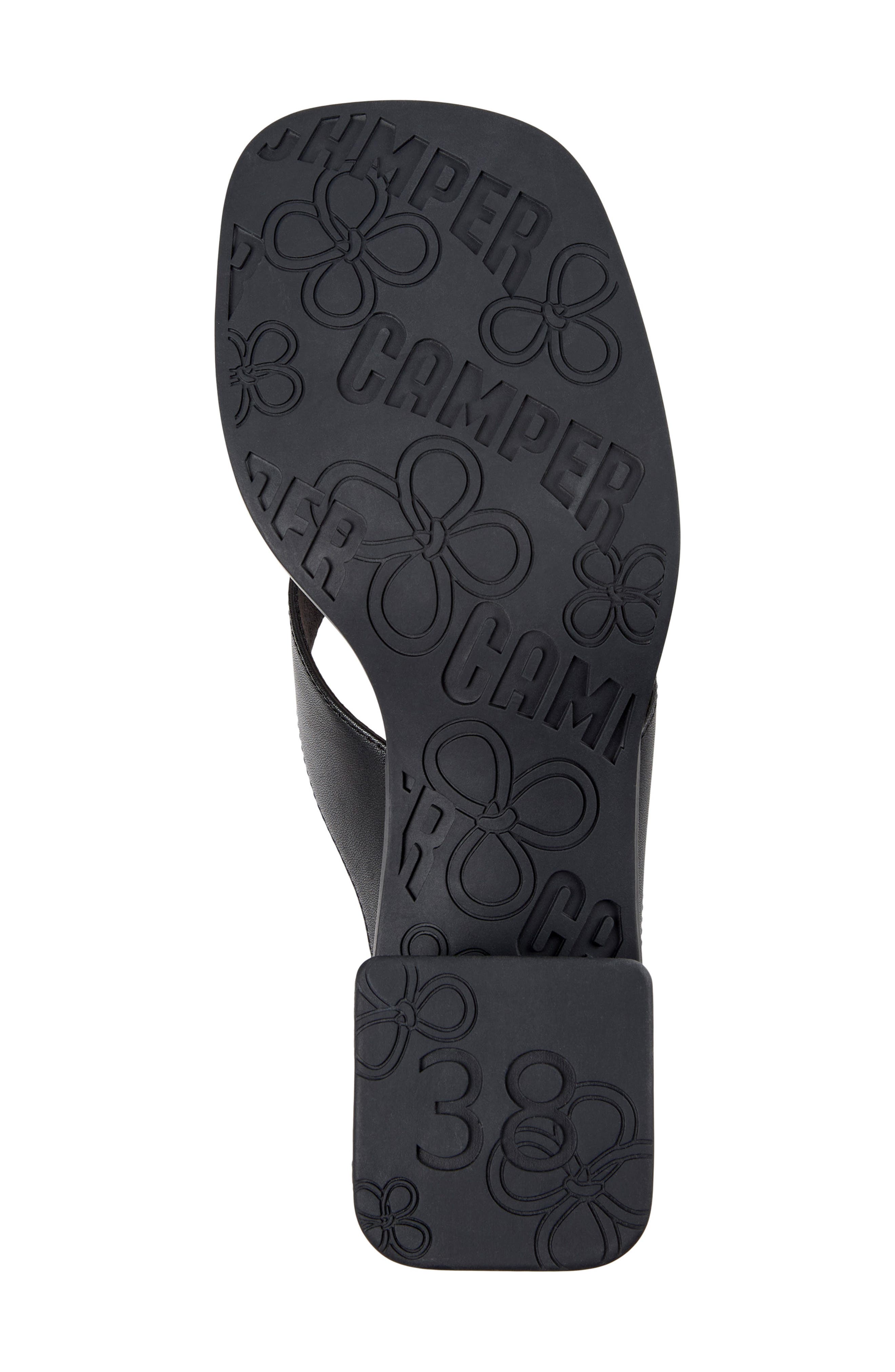 Camper Kora Flip Flop, Alternate, color, Black