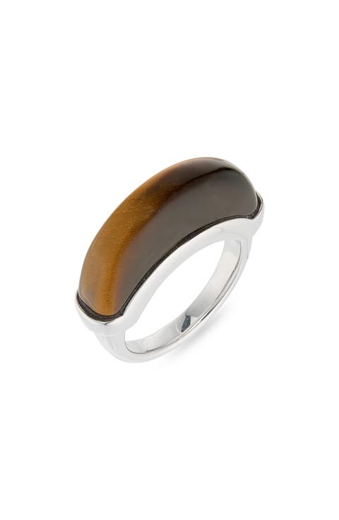 Luna Sterling Silver Tiger's Eye Ring