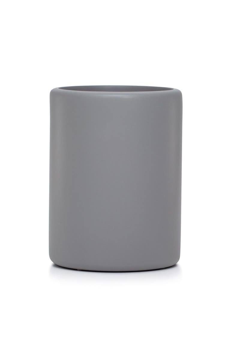 Domus Gray Matte Waste Basket, Main, color, GREY