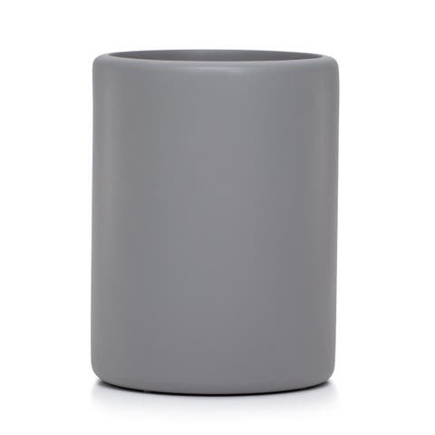 Domus Gray Matte Waste Basket