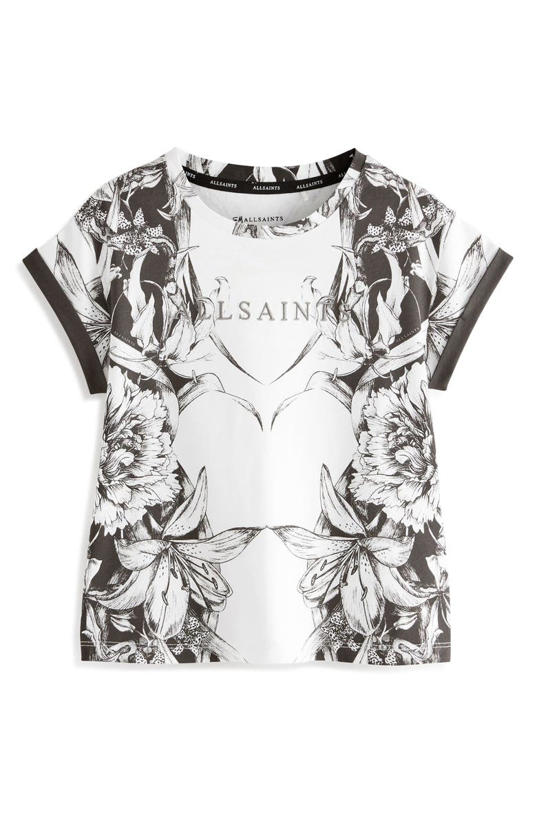 smALLSAINTS by ALLSAINTS Kids' Pattie Floral Embroidered Cotton T-Shirt, Main, color,