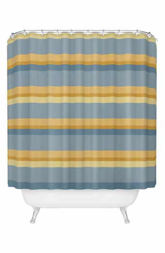 Retro Stripe Print XXXIII Shower Curtain