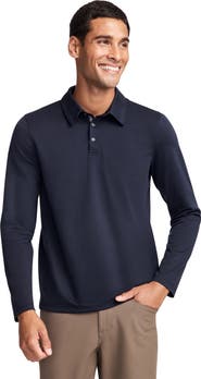 Jockey Mens EverActive Long Sleeve Tech Pique Polo