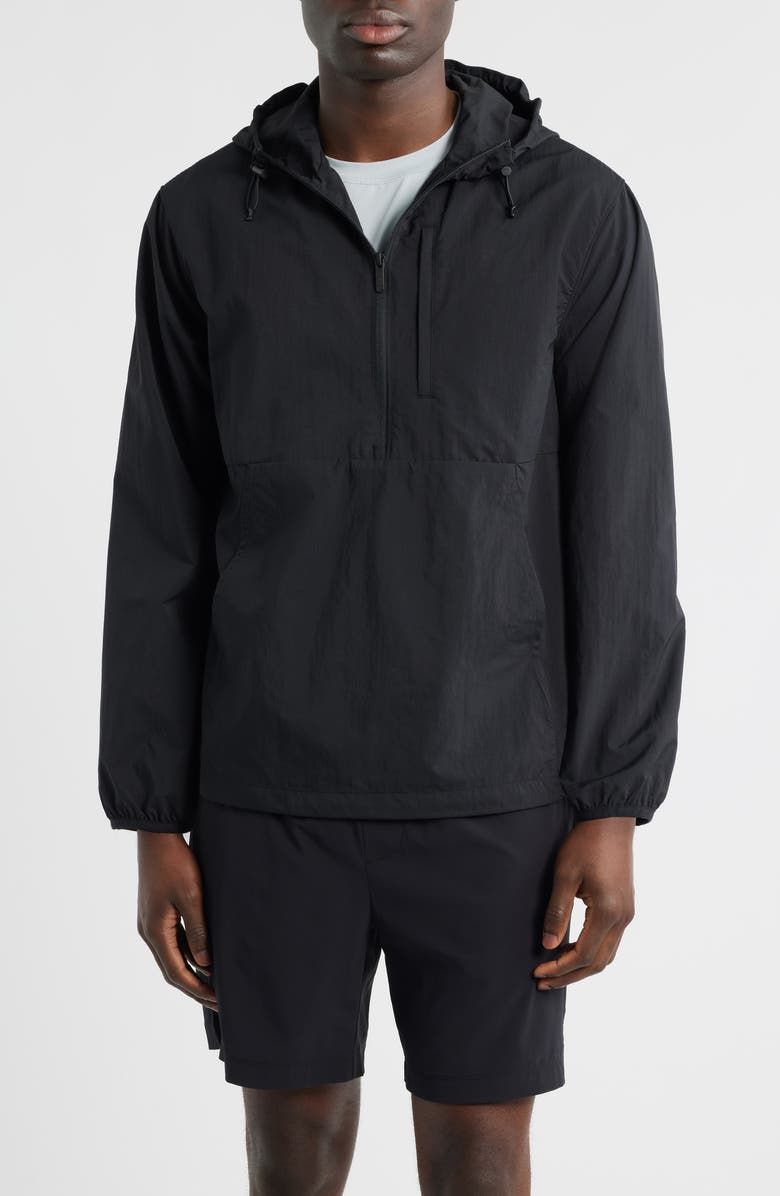 Zella Court Popover Jacket, Main, color, Black