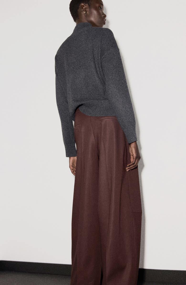 MANGO Turtleneck Sweater, Alternate, color, Charcoal