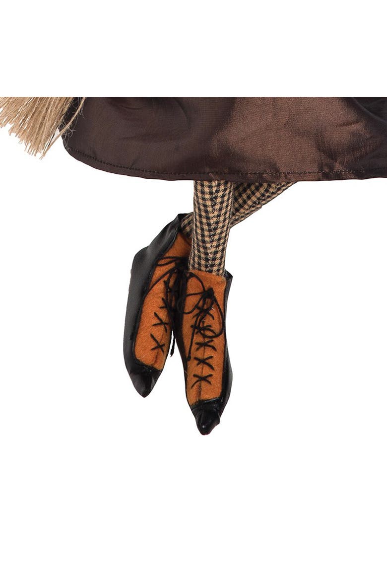 Matilda Witch Halloween Joe Spencer Gathered Traditions Figurine, Alternate, color, Brown