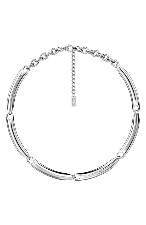 Elongated Link Chain Necklace