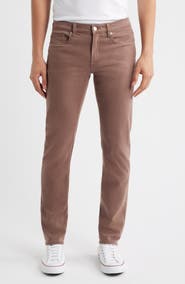 FRAME L'Homme Slim Fit Five-Pocket Twill Pants