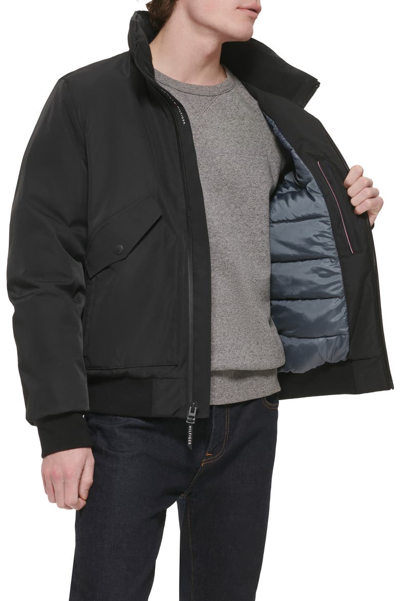 Arctic Bomber Jacket, Alternate, color, BLACK