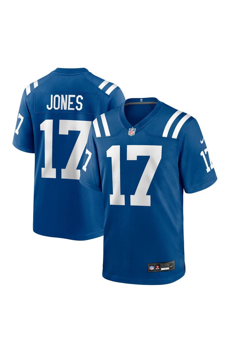 Nike Men's Nike Daniel Jones  Royal Indianapolis Colts Team Game Jersey, Main, color, Royal