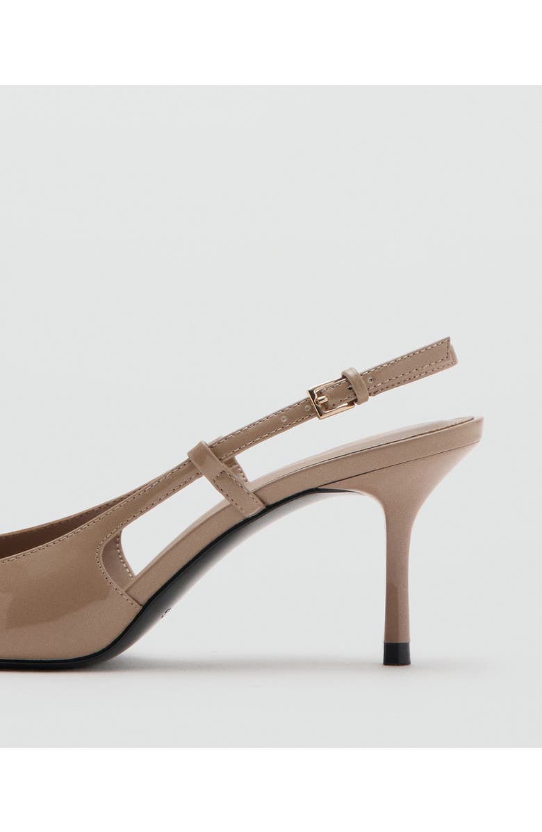 MANGO Pistachio Pointed Toe Slingback Pump, Alternate, color, Beige