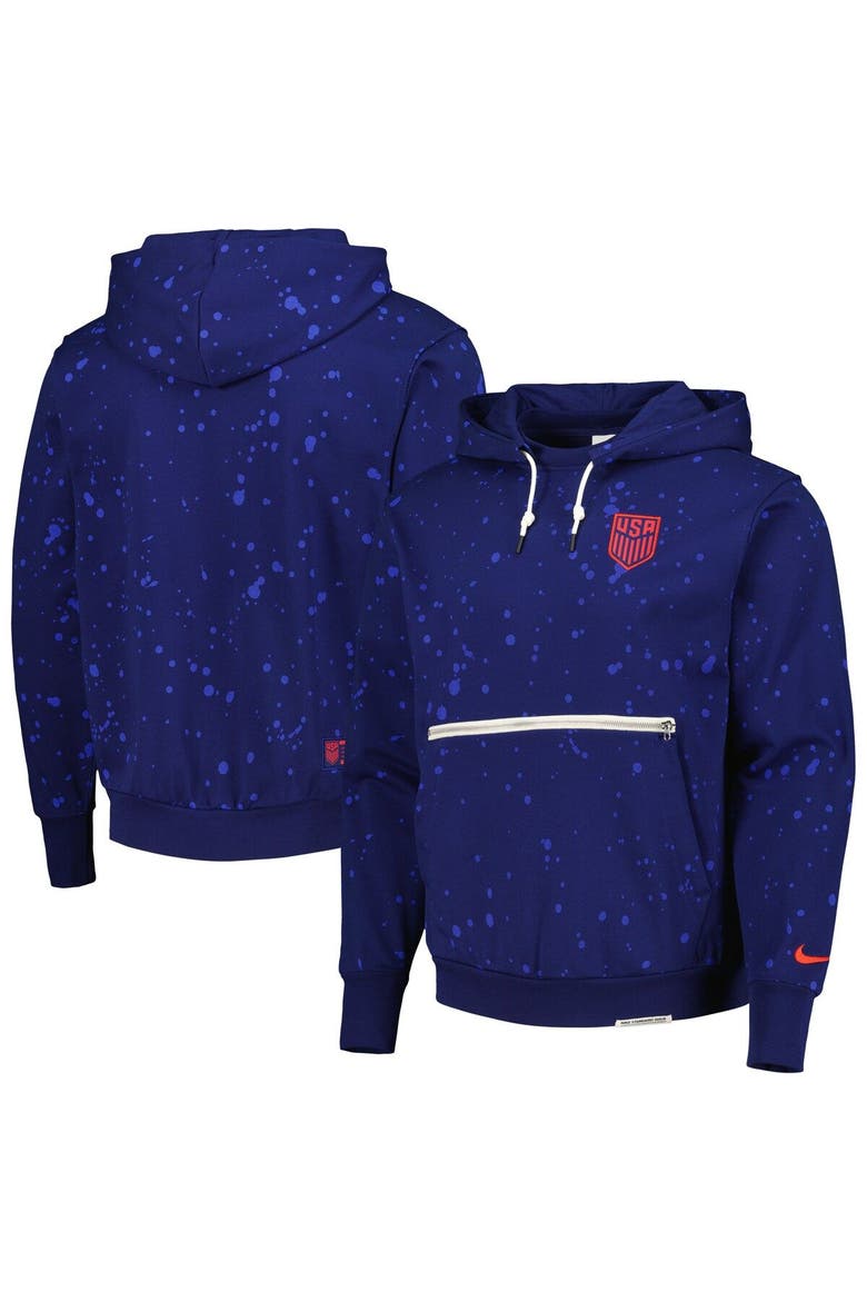 Men's Nike Navy USMNT Standard Issue Pullover Hoodie, Main, color, Navy