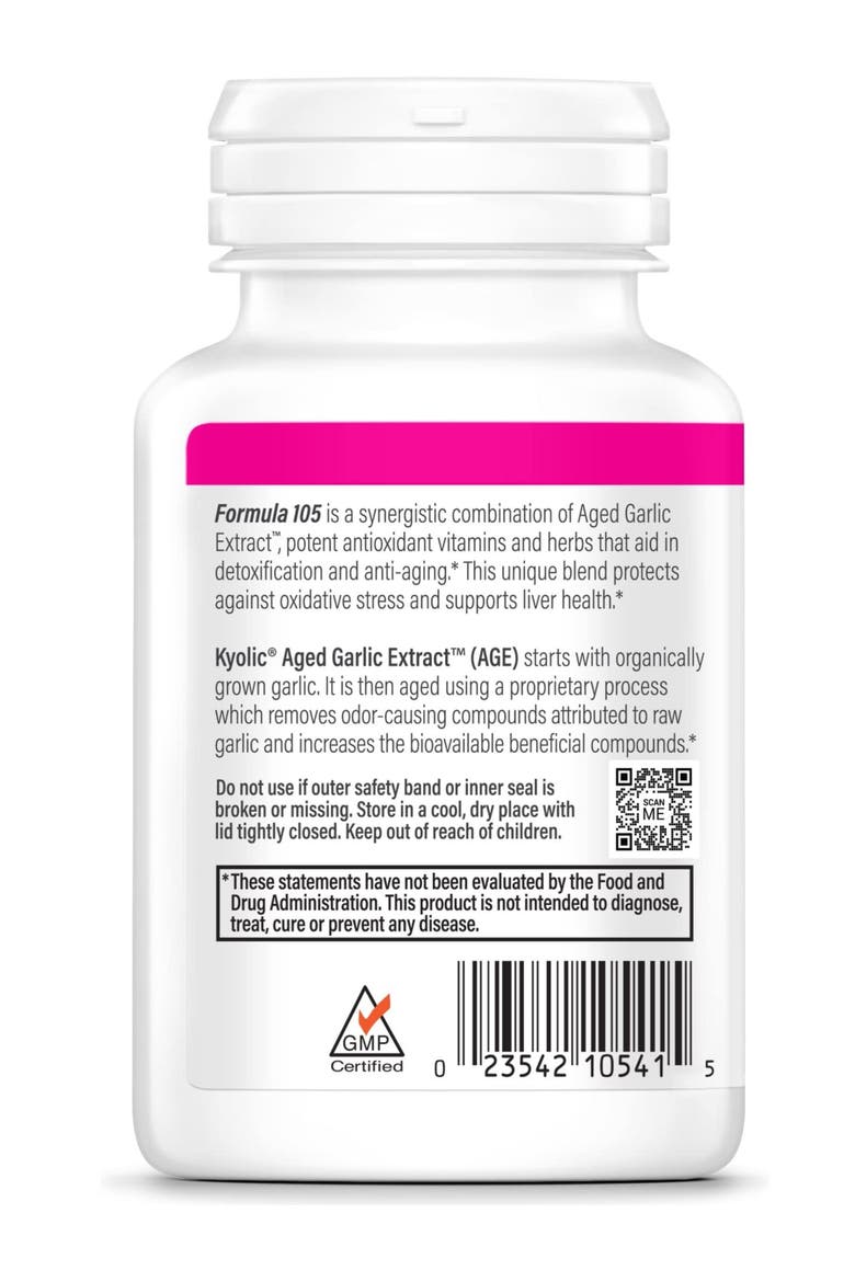 Garlic Extract Supplement for Detox and Healthy Aging Support with Milk Thistle 100 capsules(50 servings), Alternate, color, None