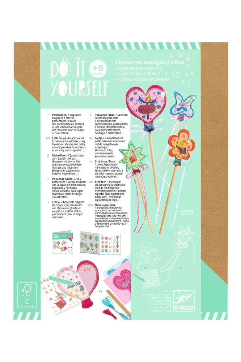 Do It Yourself Little Fairies Wands Craft Kit, Alternate, color, MULTI