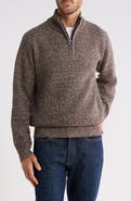 TOM BAINE Quarter Zip Textured Sweater
