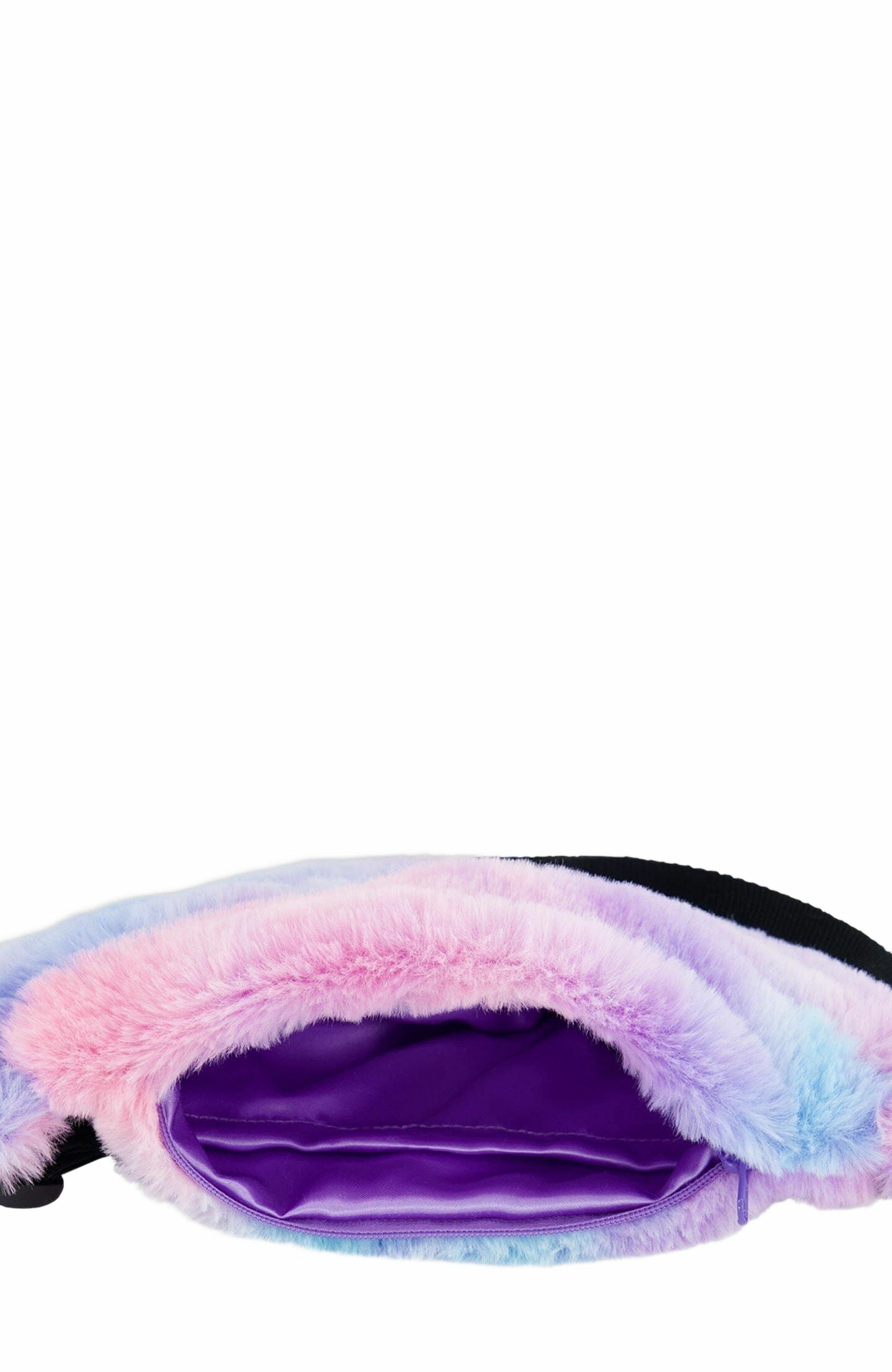 Deux par Deux Girl's Faux Fur Fanny Bag Multicolor, Alternate, color, 
