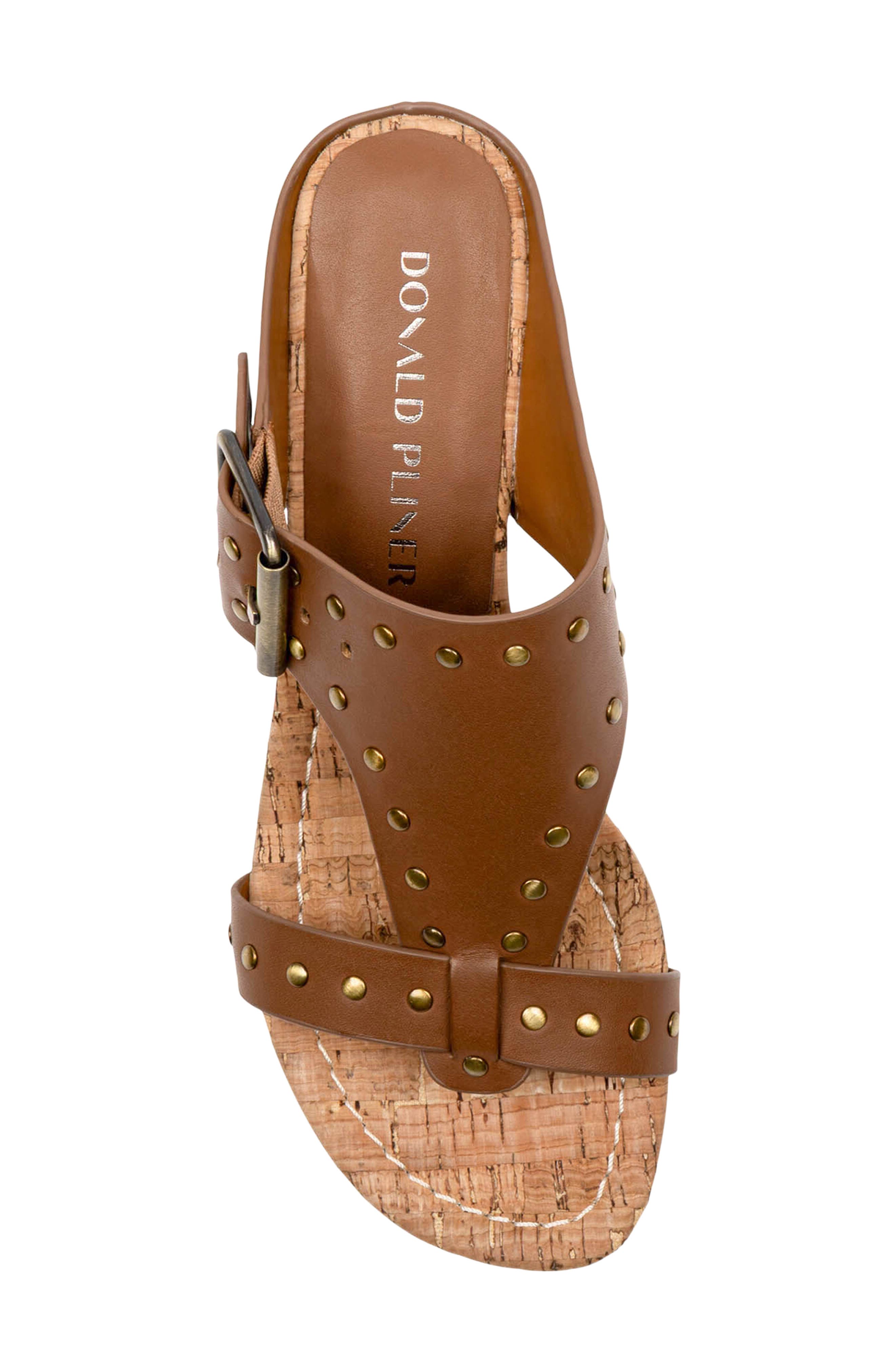 Buckle Wedge Sandal, Alternate, color, SADDLE