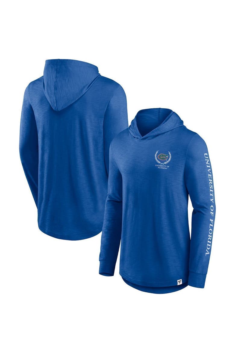 Men's Fanatics Branded Royal Florida Gators Photo Finish Hoodie Long Sleeve T-Shirt, Main, color, Royal
