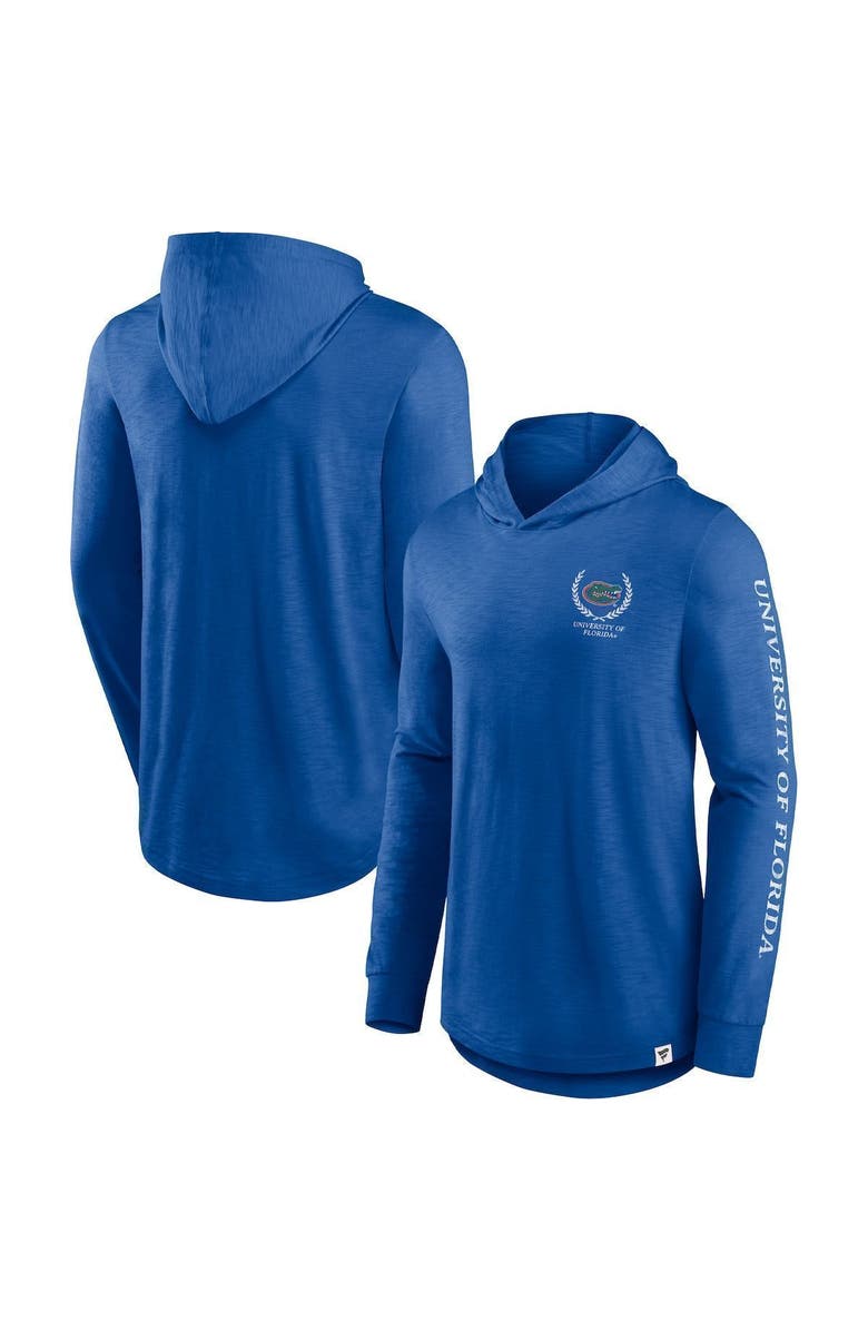 FANATICS Men's Fanatics Branded Royal Florida Gators Photo Finish Hoodie Long Sleeve T-Shirt, Main, color, 