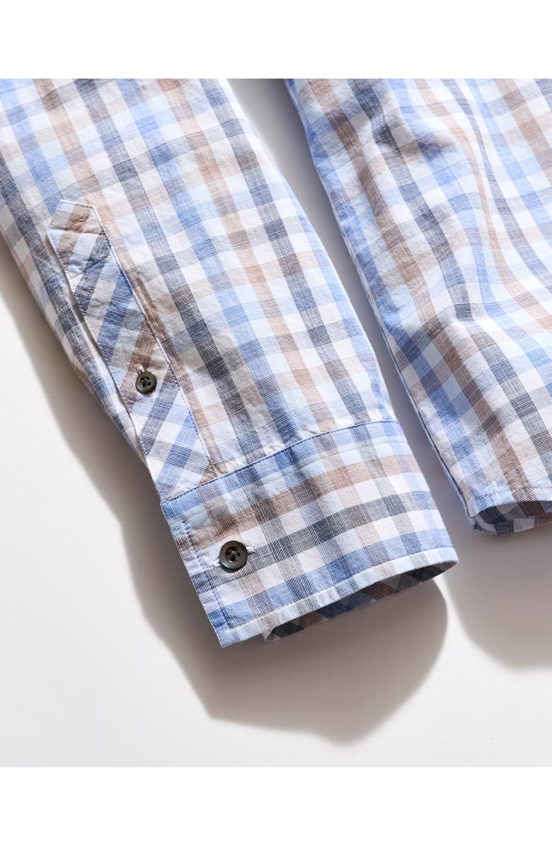 Billy Reid Hutcheson Tattersall Plaid Button-Up Shirt, Alternate, color, Blue Multi