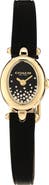 COACH Sammy Crystal Dial Leather Strap Watch, 18mm