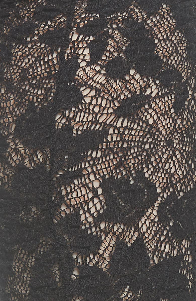 Wolford Camelia Lace Knee High Socks, Alternate, color, 