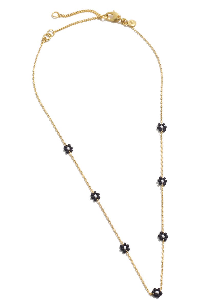 Madewell Seed Bead Daisy Chain Necklace, Main, color, 