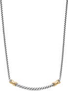 David Yurman Petite X Bar Pendant Necklace
