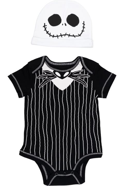 Nightmare Before Christmas Jack Skellington 2-piece Bodysuit And Hat Set
