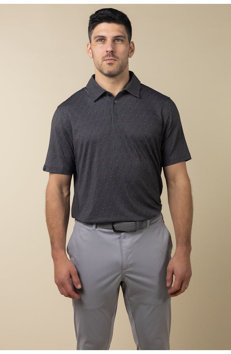ASHWORTH GOLF Port Polo, Alternate, color, Asphalt