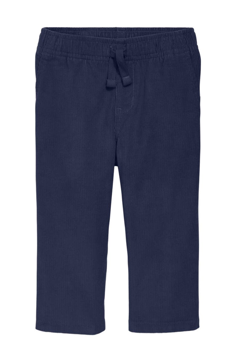 Primary Baby Stretch Corduroy Drawstring Pant, Alternate, color, Navy