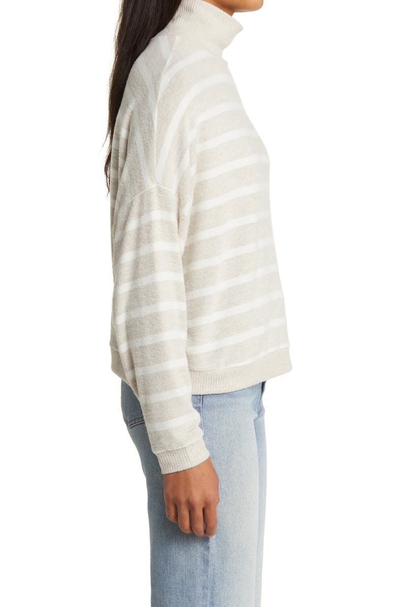 Lucky Brand Cloud Mock Neck Sweater, Alternate, color, Oatmeal St