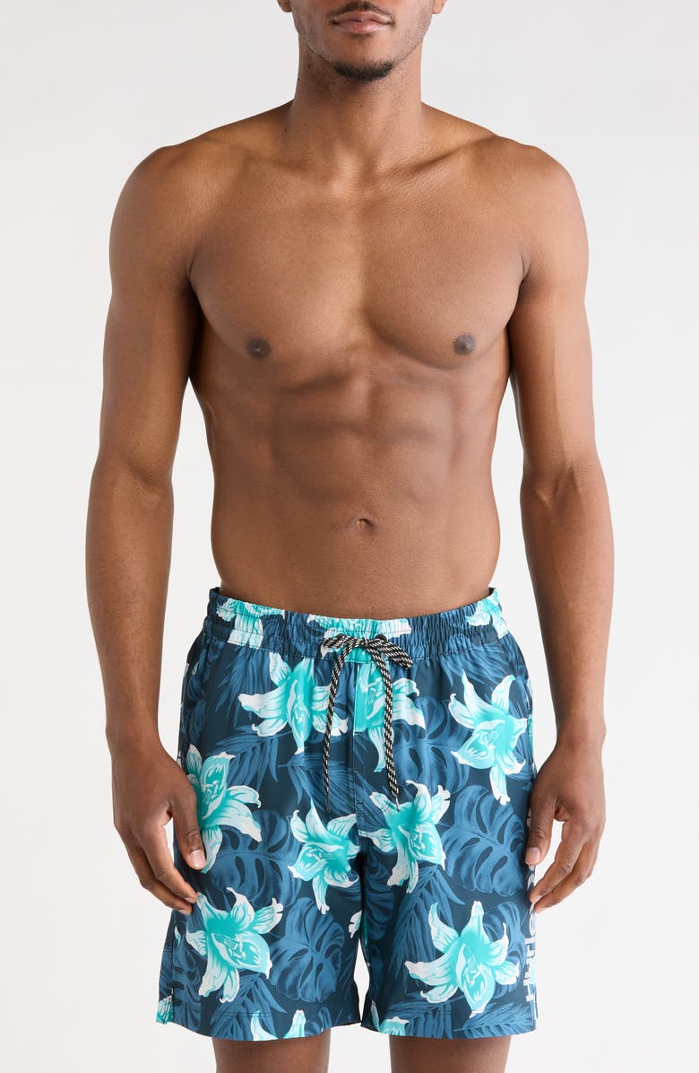 Hurley Atmosphere Volley Swim Shorts, Main, color, Navy