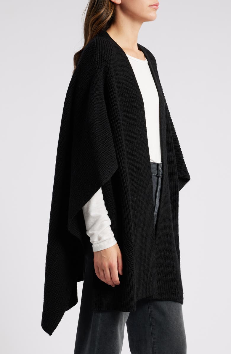 AllSaints Travelling Ruana, Alternate, color, Black