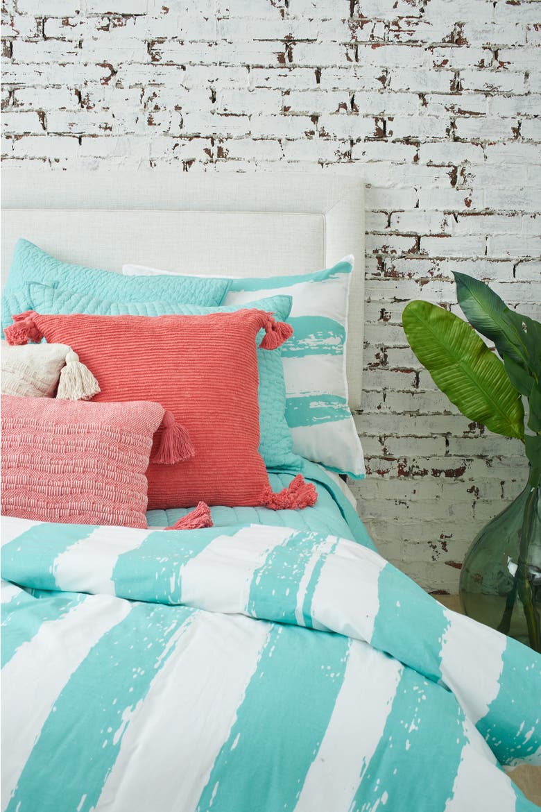 Langley Queen Duvet Cover, Alternate, color, Blue