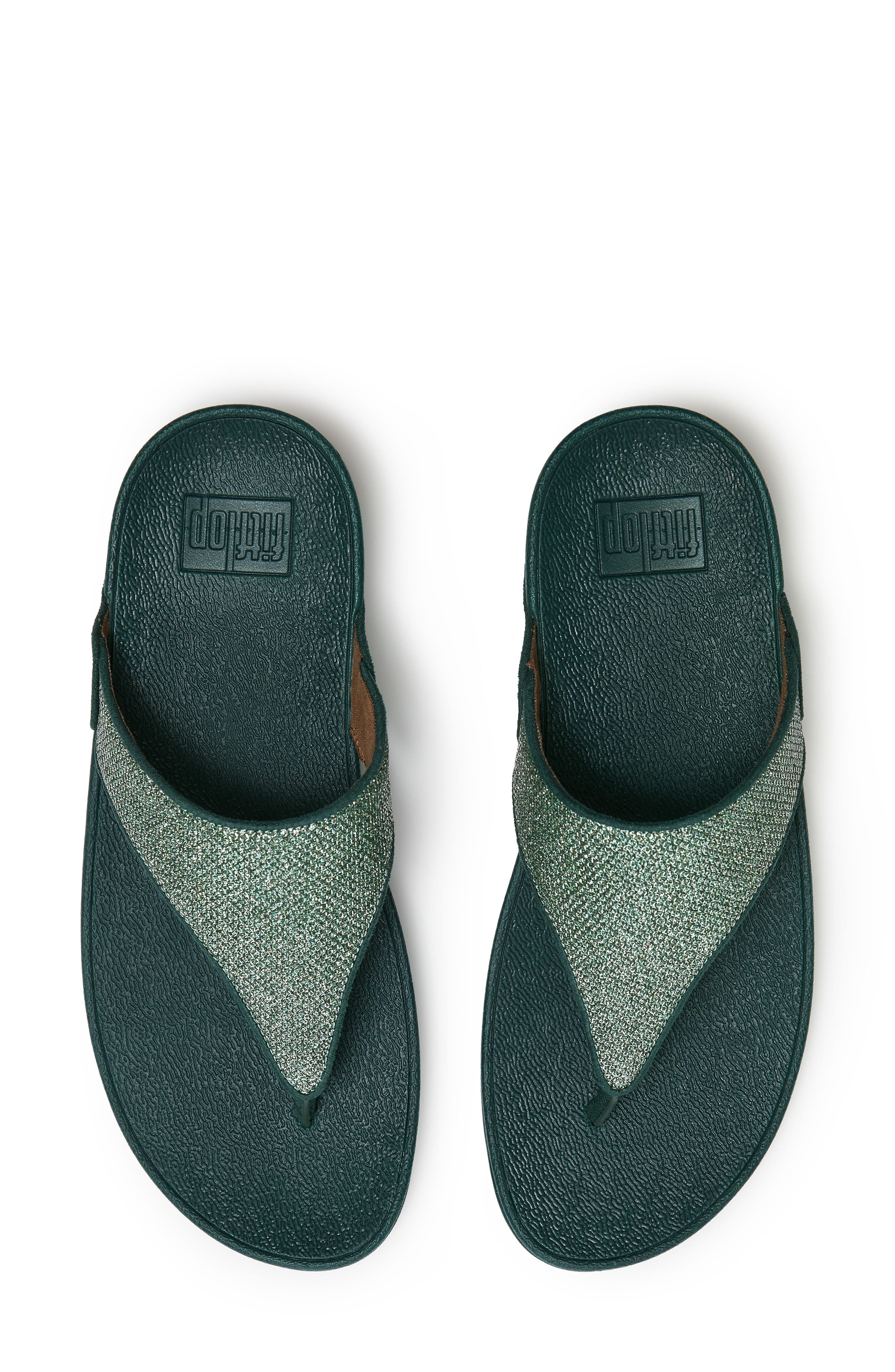 Lulu Shimmerglitz Toe Post Sandal, Alternate, color, DEEP OCEAN
