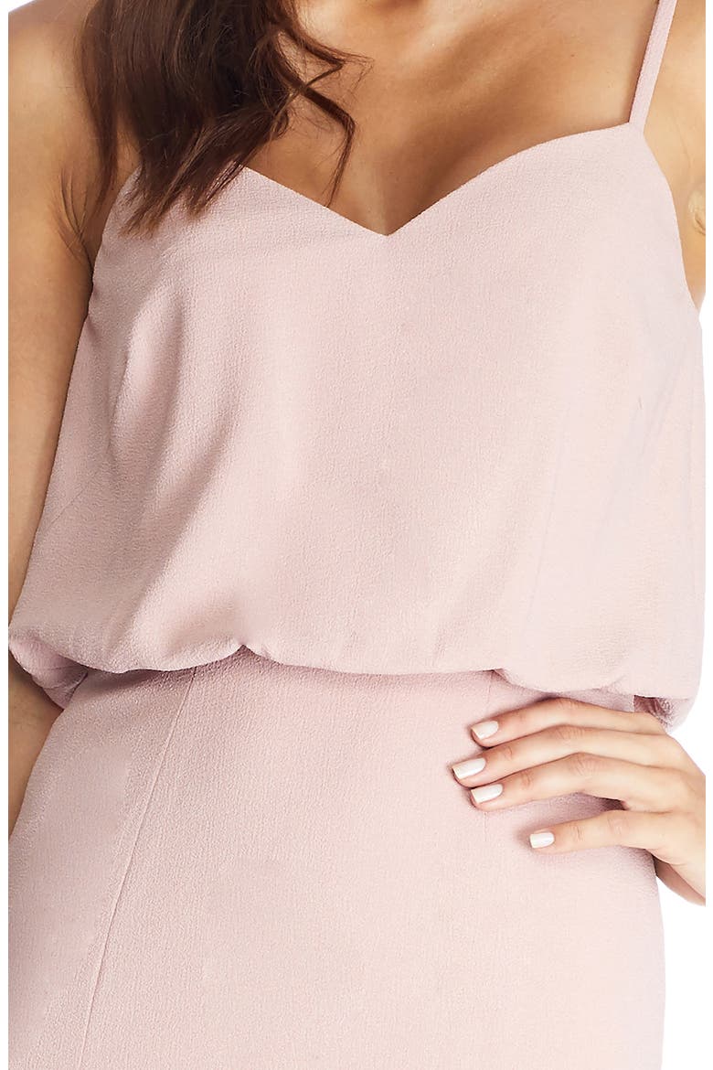 Gracelyn Blouson Jersey Gown, Alternate, color, BLUSH