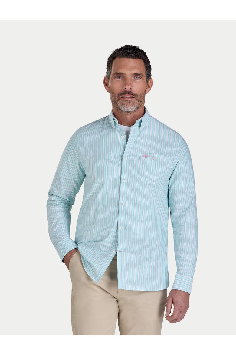 Stanford Long Sleeve Oxford Shirt, Main, color, Green