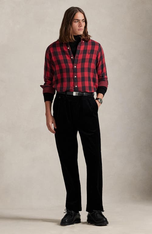 Polo Ralph Lauren Classic Fit Check Cotton Twill Button-down Shirt In Red