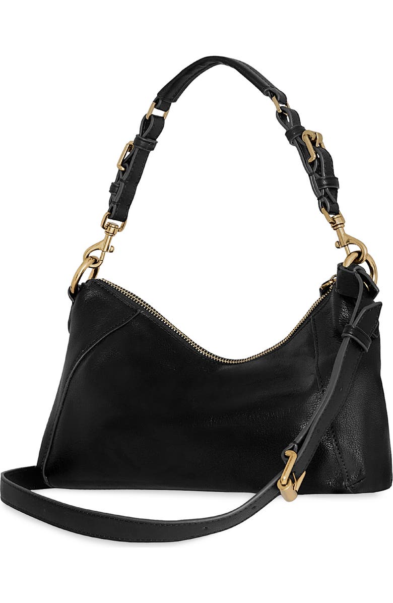 Rebecca Minkoff Small Rivington Leather Shoulder Bag, Alternate, color, Black