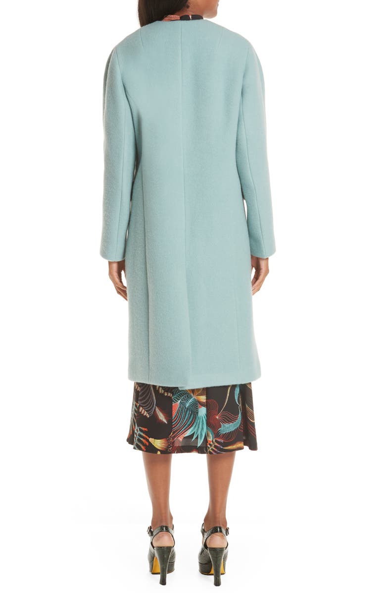 Dries Van Noten Wool & Mohair Coat, Alternate, color, 