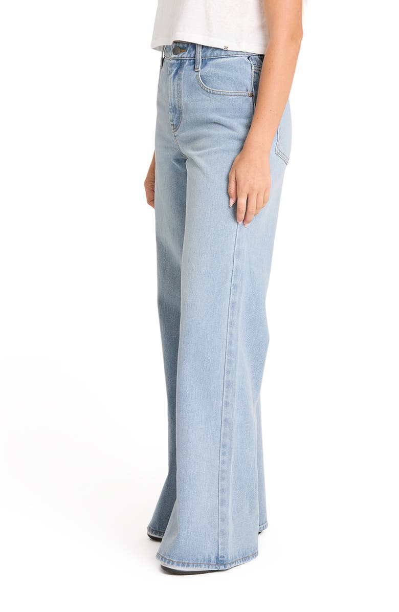 Billabong Free Fall High Waist Flare Leg Jeans, Alternate, color, Light Wash