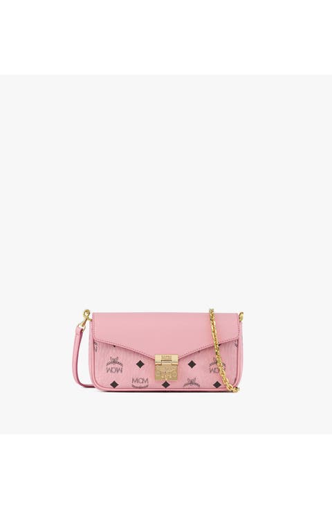 Mini Tracy Crossbody in Visetos Leather Mix
