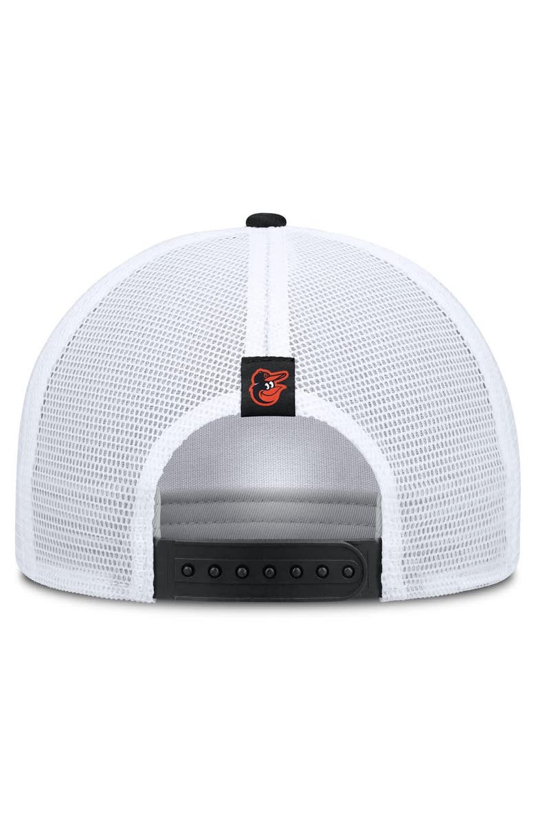 Nike Men's Nike Khaki/Black Baltimore Orioles Rise A-Frame Trucker Adjustable Hat, Alternate, color, Khaki