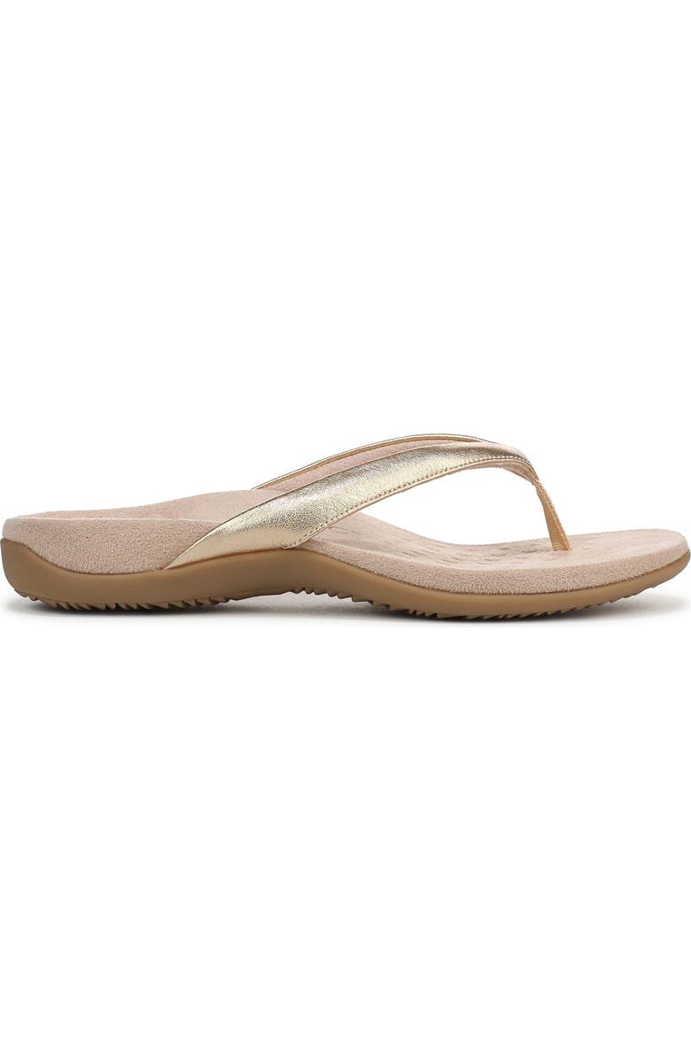 Vionic Dillon Flip Flop, Alternate, color, Gold